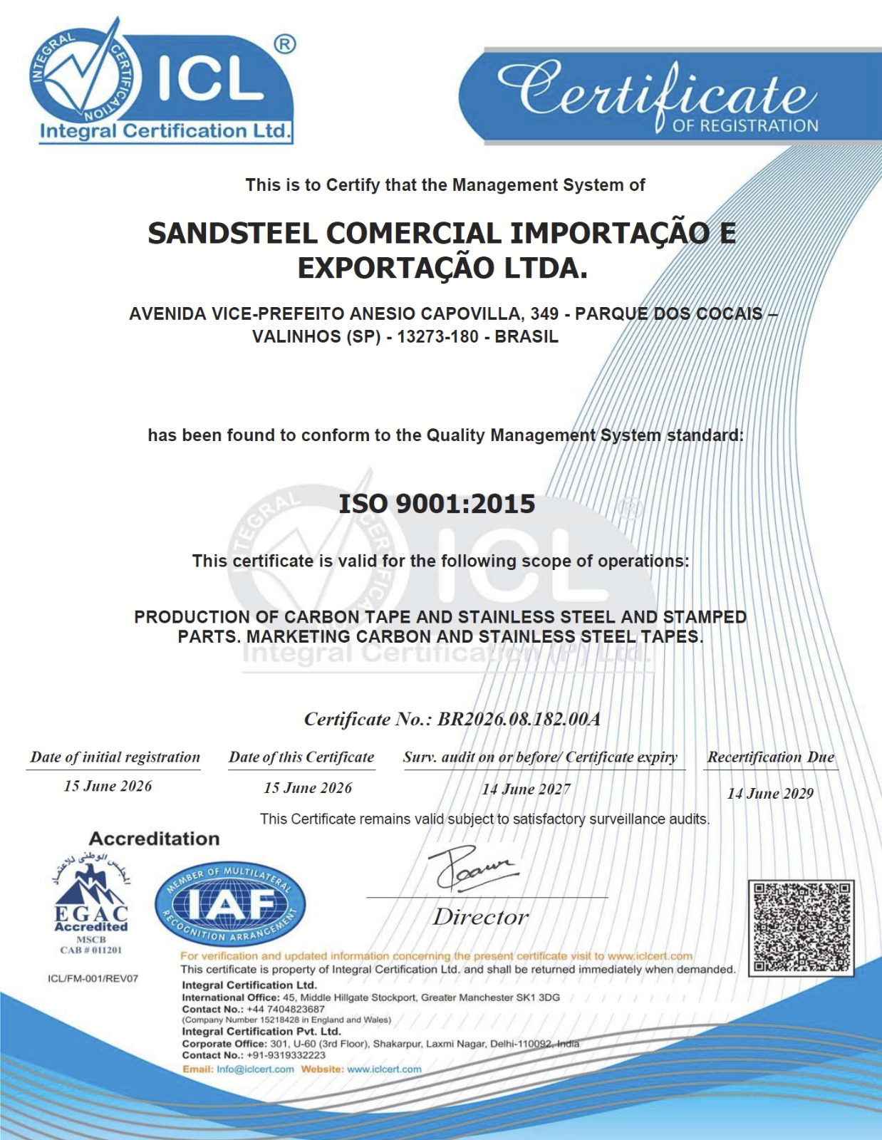 Certificações Certificações
